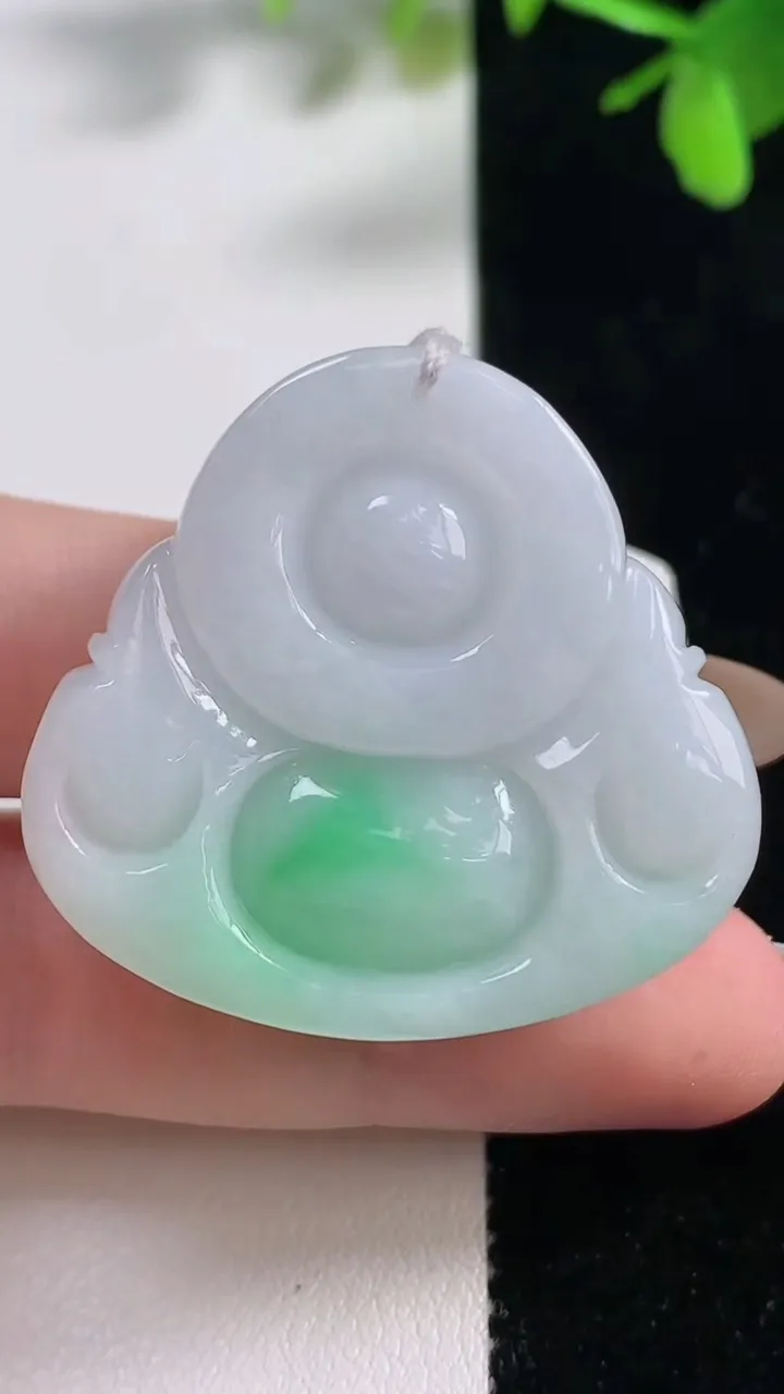 天然A货翡翠佛公吊坠，尺寸35-37.2-13.4，重量:27.90g
11月11日