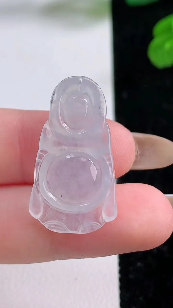 天然A货翡翠站佛 佛公吊坠，尺寸29-14.8-4.2，重量:2.91g
11月17日