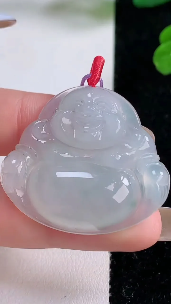 天然A货翡翠冰种飘花佛公吊坠，尺寸33-36.6-6.6，重量:12.02g
11月18日