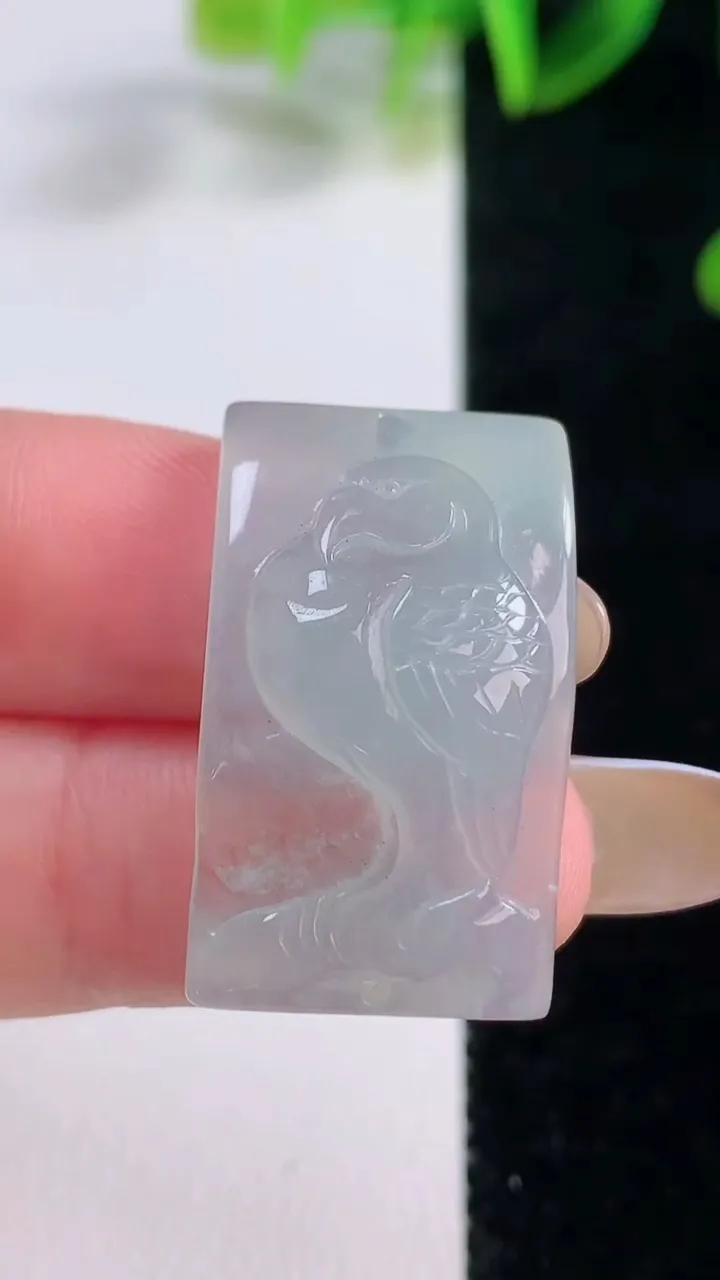 天然A货翡翠大展宏图 老鹰吊坠，尺寸27.6-16-5.3，重量:5.62g
11月19日