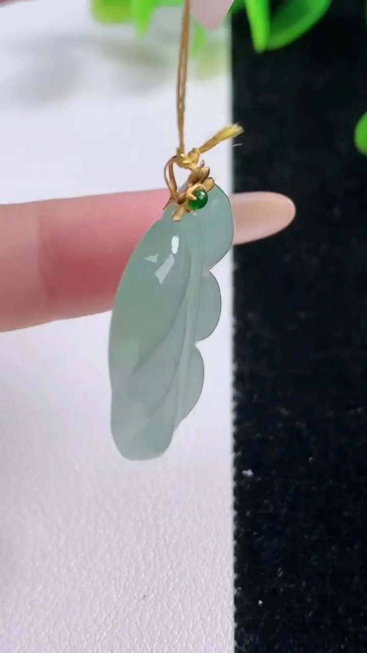 天然A货翡翠金枝玉叶叶子吊坠，尺寸34-21.4-4.6，重量:7.13g
11月20日