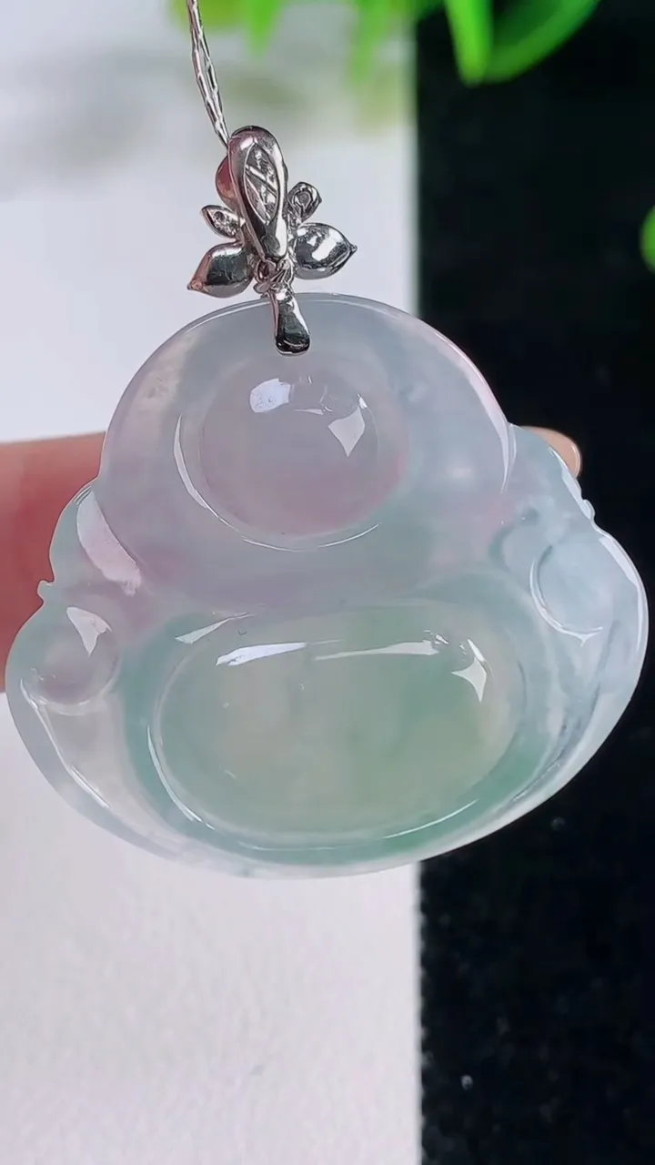 天然A货翡翠佛公吊坠，尺寸29-31.8-5.6，重量:8.68g
11月20日