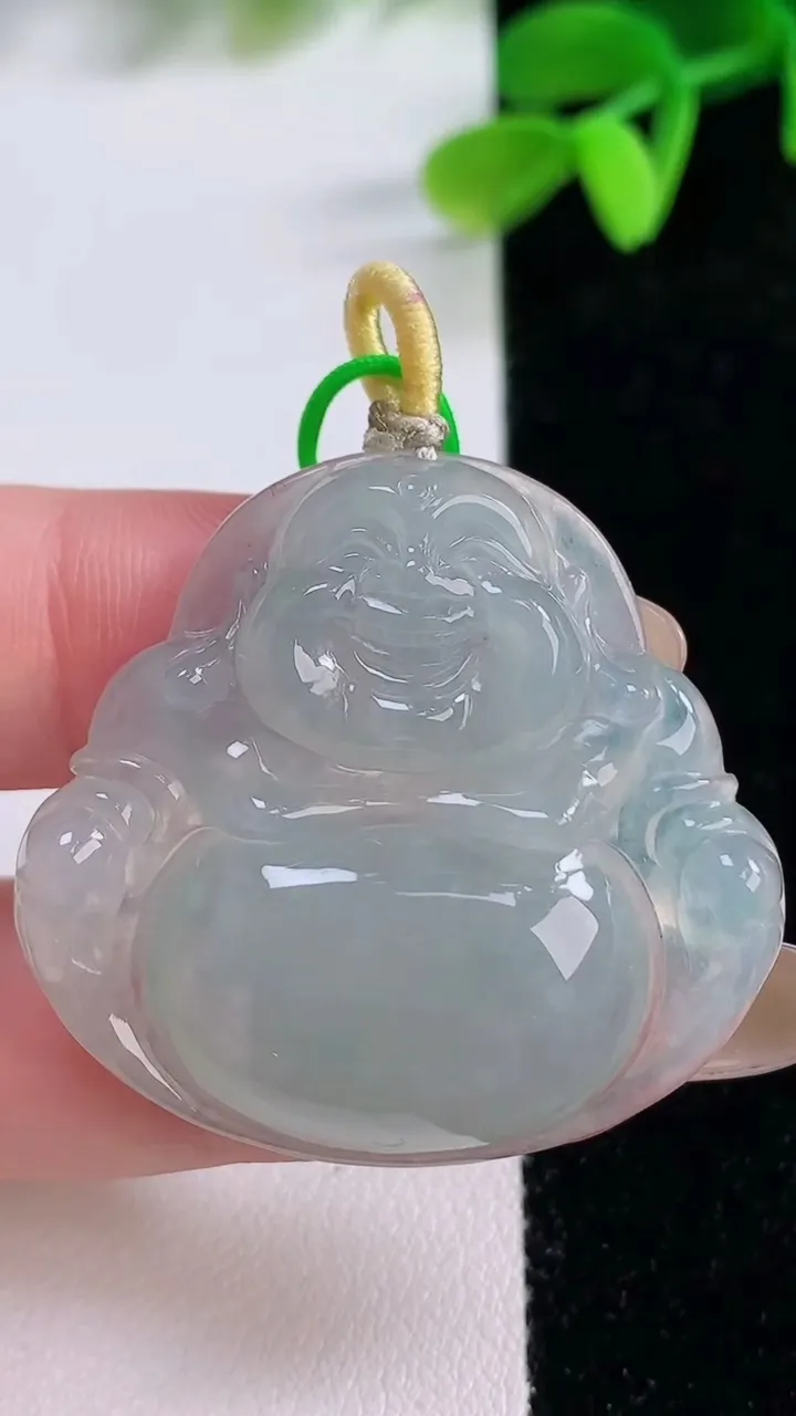 天然A货翡翠佛公吊坠，尺寸35.2-37.5-6.6，重量:13.18g
11月21日