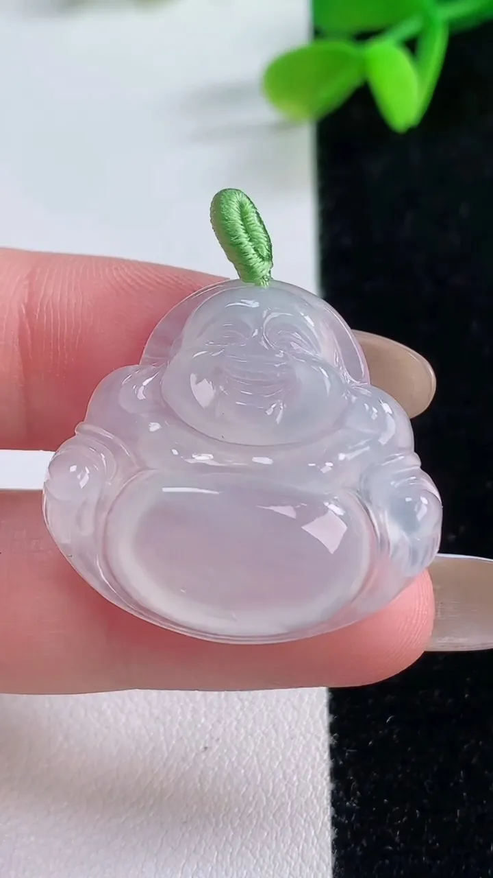 天然A货翡翠佛公吊坠，尺寸26.8-29.2-5.2，重量:6.45g
11月21日