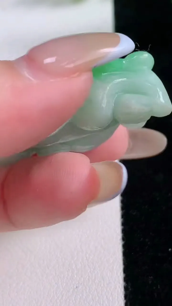 天然A货翡翠貔貅吊坠，尺寸45.5-22.6-14.5，重:28.03g
11月22日