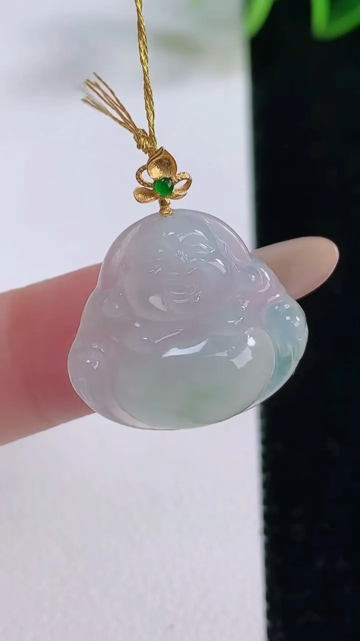 天然A货翡翠佛公吊坠，尺寸19.5-21-5，重量:3.44g
11月23日