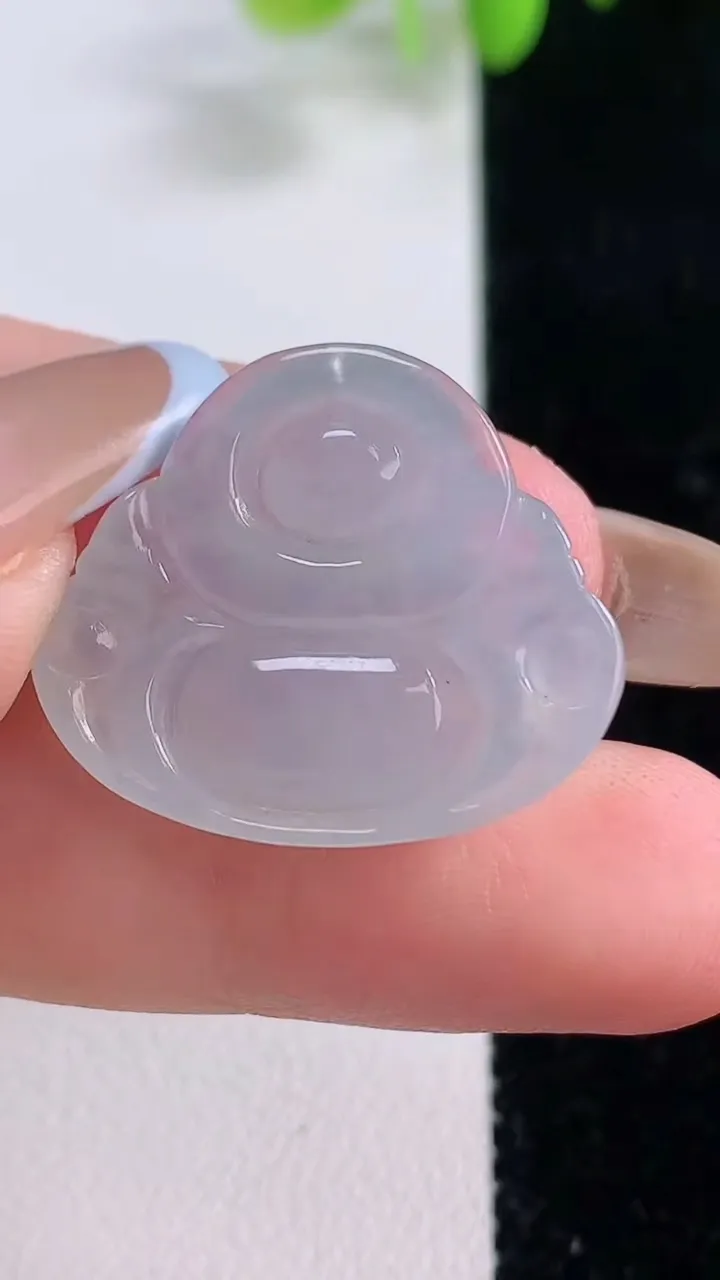 天然A货翡翠佛公吊坠，尺寸21.8-25.4-5.4，重量:4.77g
11月23日