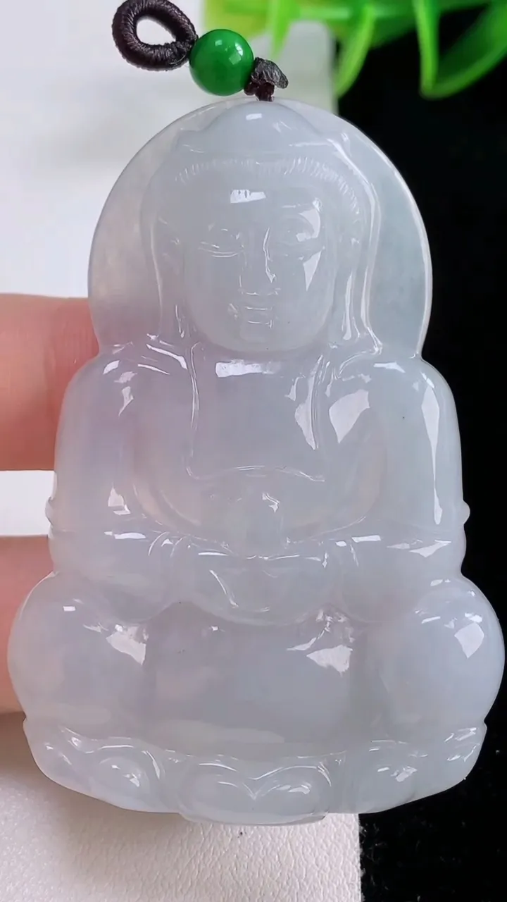 天然A货翡翠观音菩萨吊坠，尺寸604-41.6-6，重量:24.93g
11月23日
