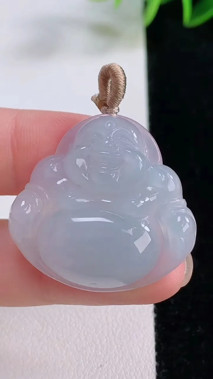 天然A货翡翠紫罗兰佛公吊坠，尺寸29.7-31-5.9，重量:8.28g
11月23日