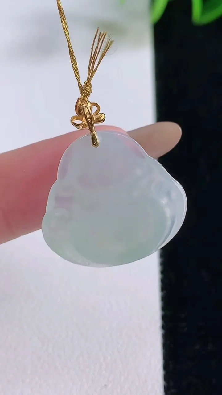 天然A货翡翠佛公吊坠，尺寸19.5-21-5，重量:3.44g
11月23日