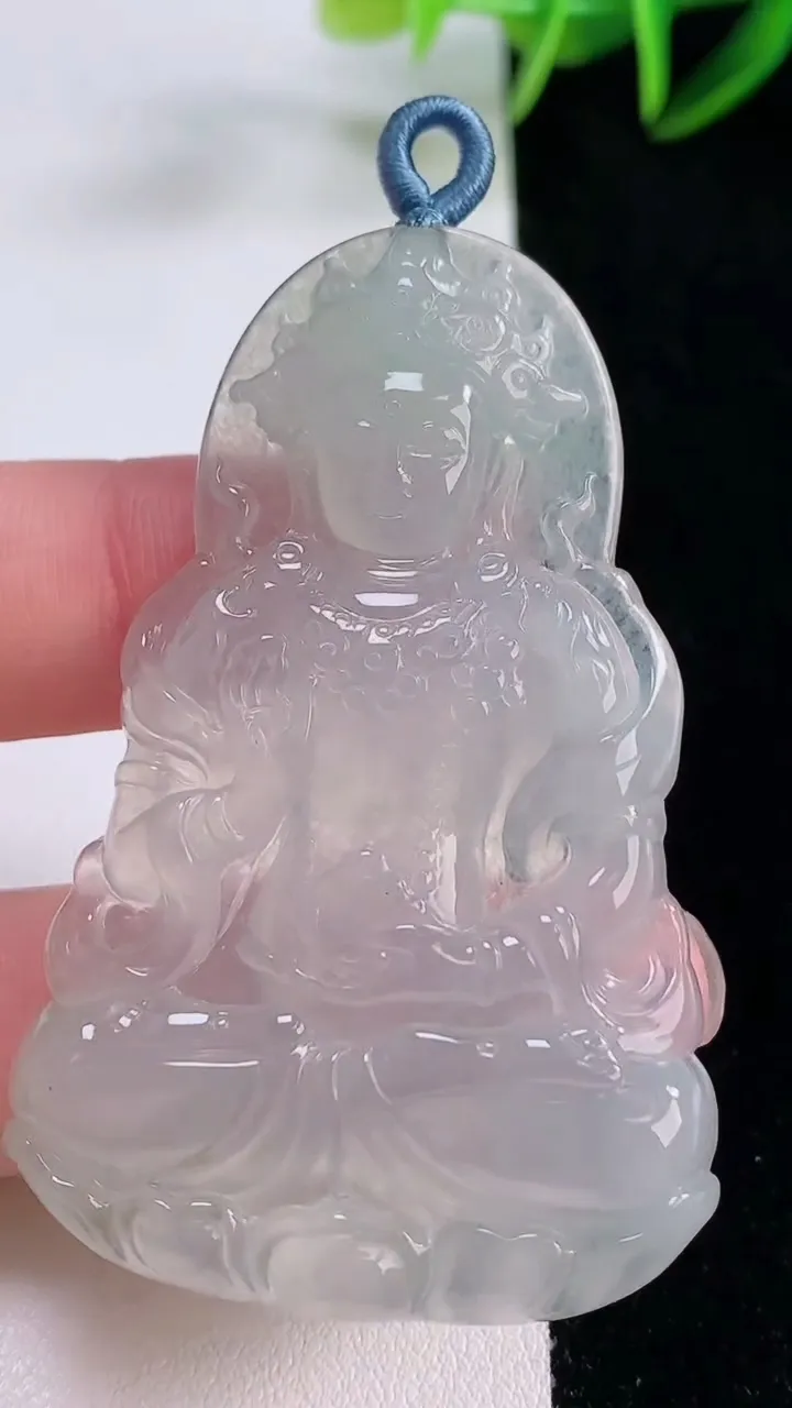 天然A货翡翠度母观音吊坠，尺寸58.3-37.5-6.3，重量:22.77g
11月24日