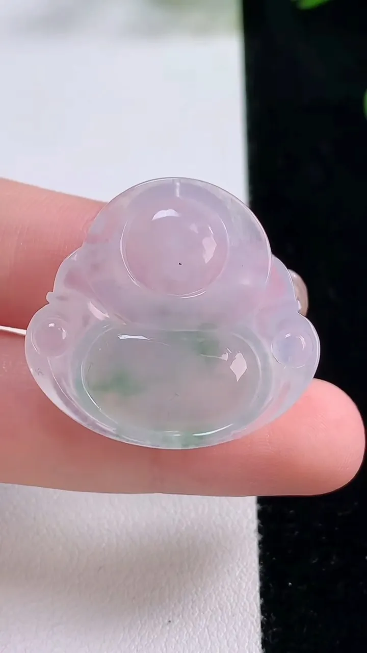 天然A货翡翠佛公吊坠，尺寸27.7-30-5.8，重量:7.52g
11月24日