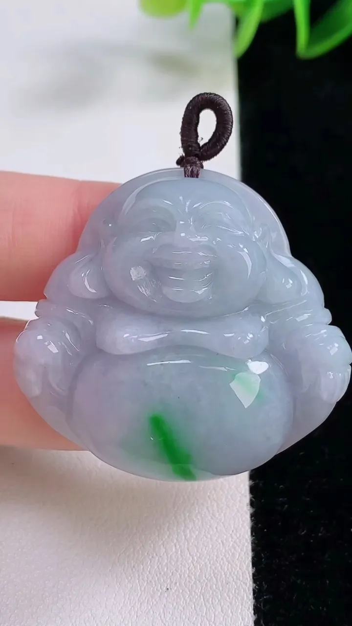 天然A货翡翠佛公吊坠，尺寸36.4-39-11.5，重量:26.37g
11月24日