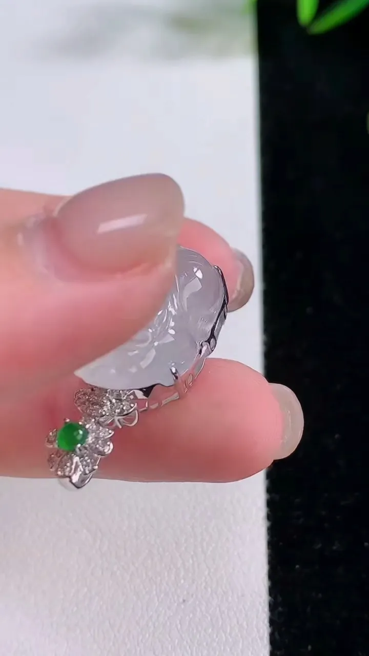 天然A货翡翠种白冰貔貅吊坠，尺寸28.8-21-12.7-10.2，重量:5.13g
11月24日