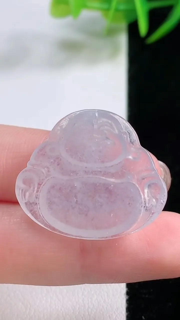 天然A货翡翠佛公吊坠，尺寸24.2-28-3.8，重量:4.45g
11月25日