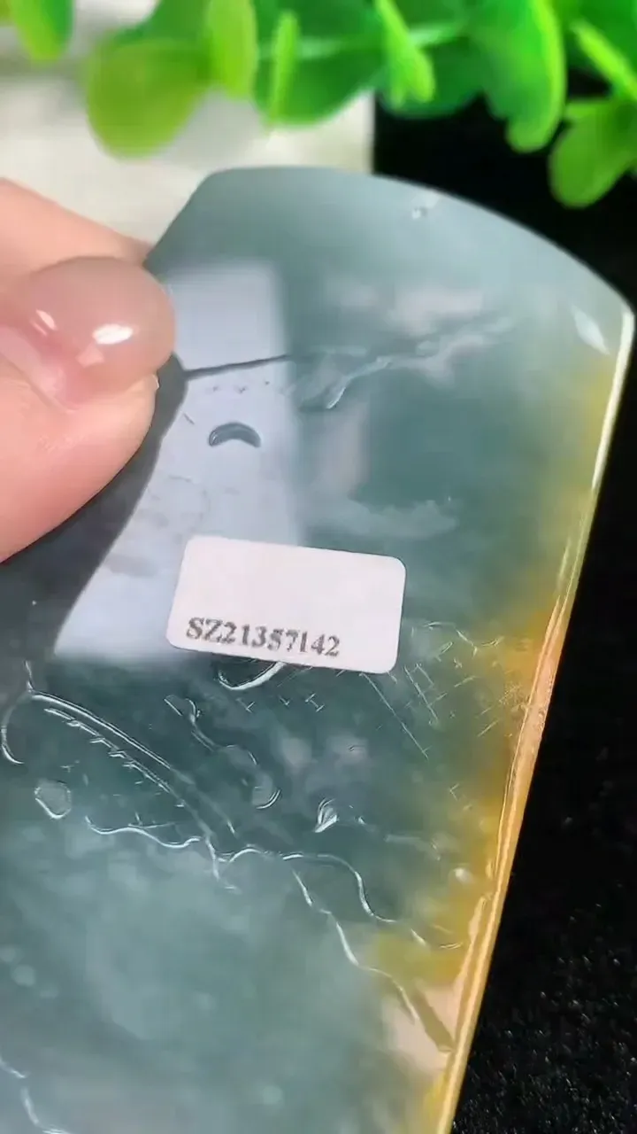 天然A货翡翠山水牌吊坠，尺寸78-48-8，重:65.20g
11月26日