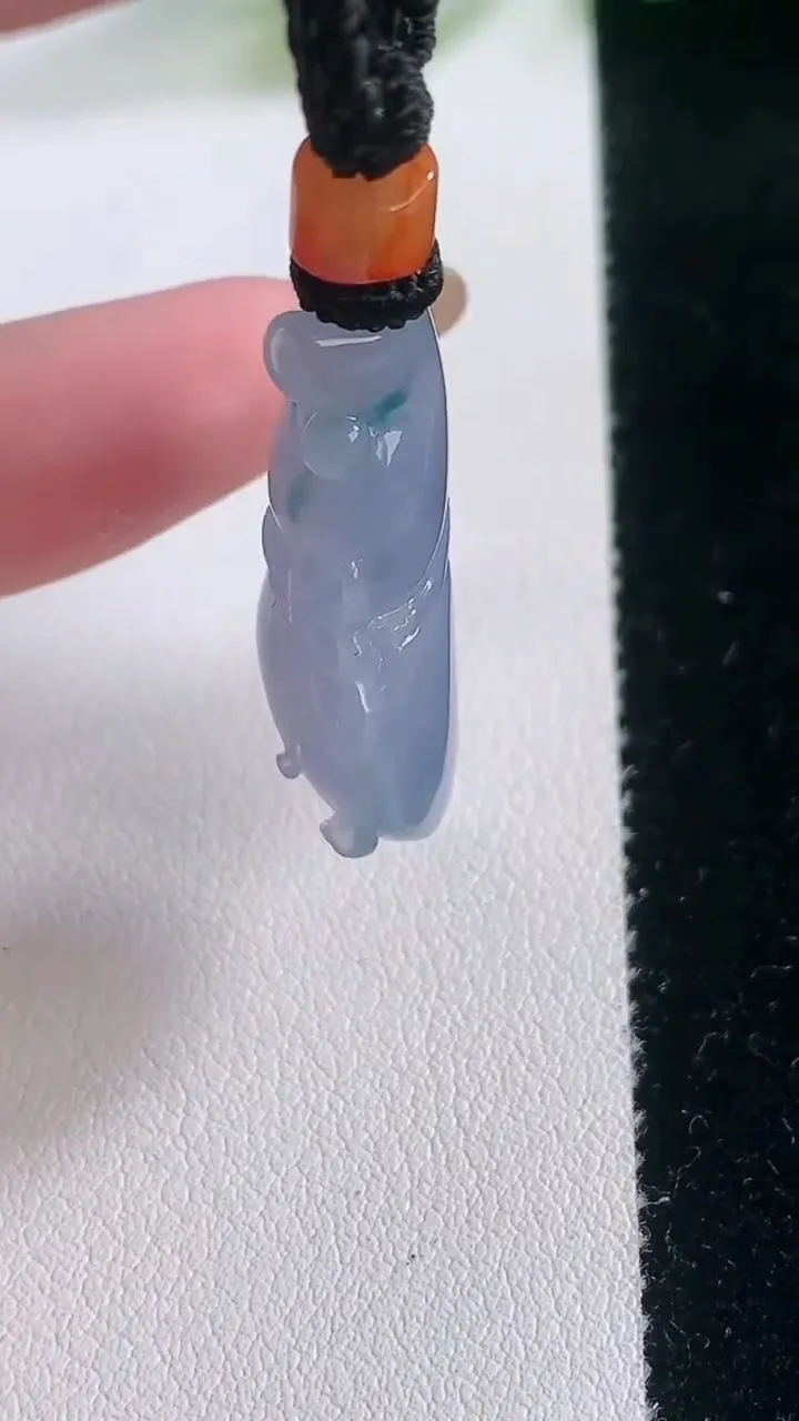 天然A货翡翠紫罗兰飘花葫芦吊坠，尺寸29-16-9.3，重量:10.72g
11月28日