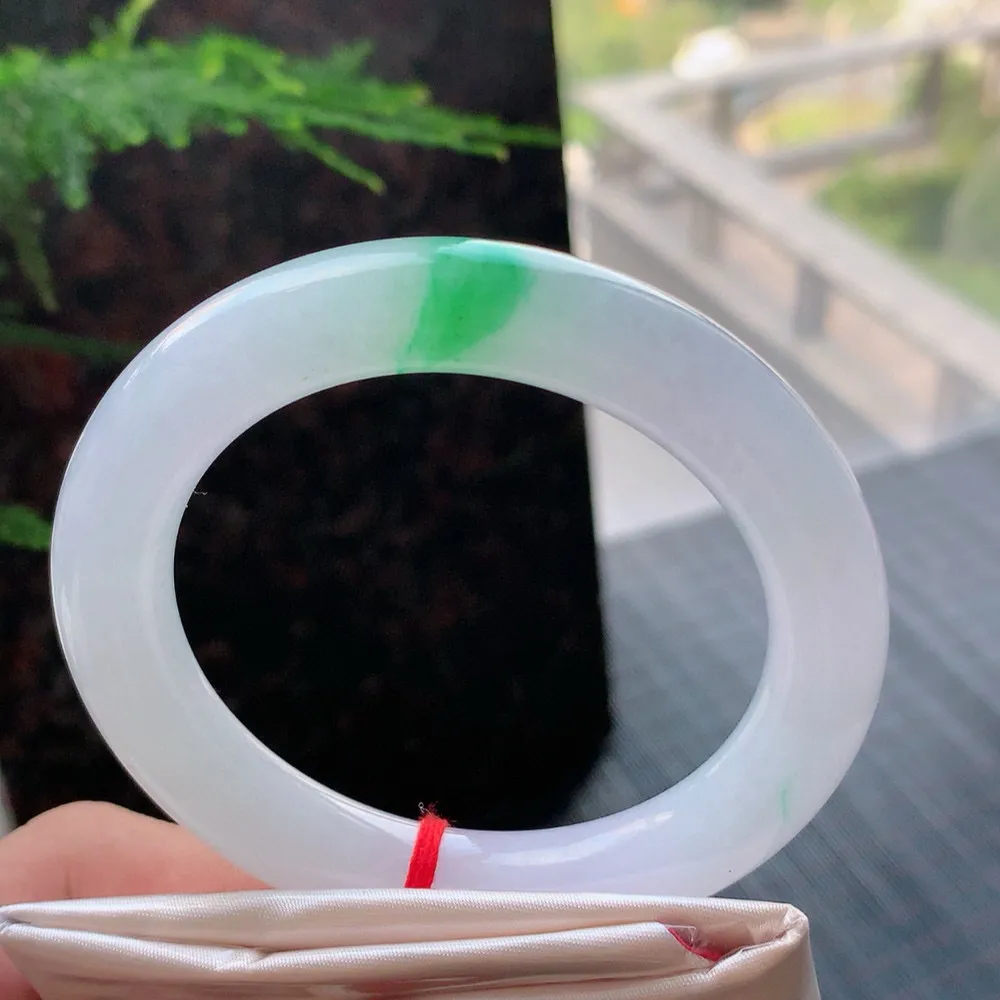 圆条高冰阳绿 微纹 尺寸:54.4/10.7 种色俱佳️️