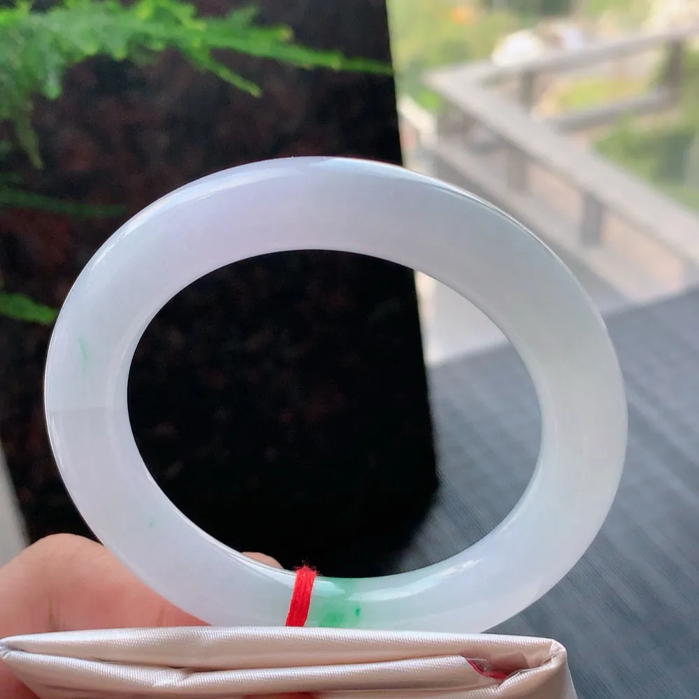 圆条高冰阳绿 微纹 尺寸:54.4/10.7 种色俱佳️️