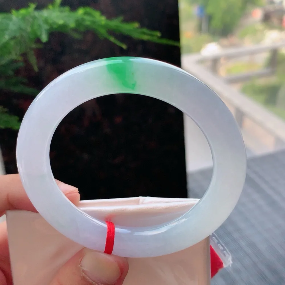 圆条高冰阳绿 微纹 尺寸:54.4/10.7 种色俱佳️️