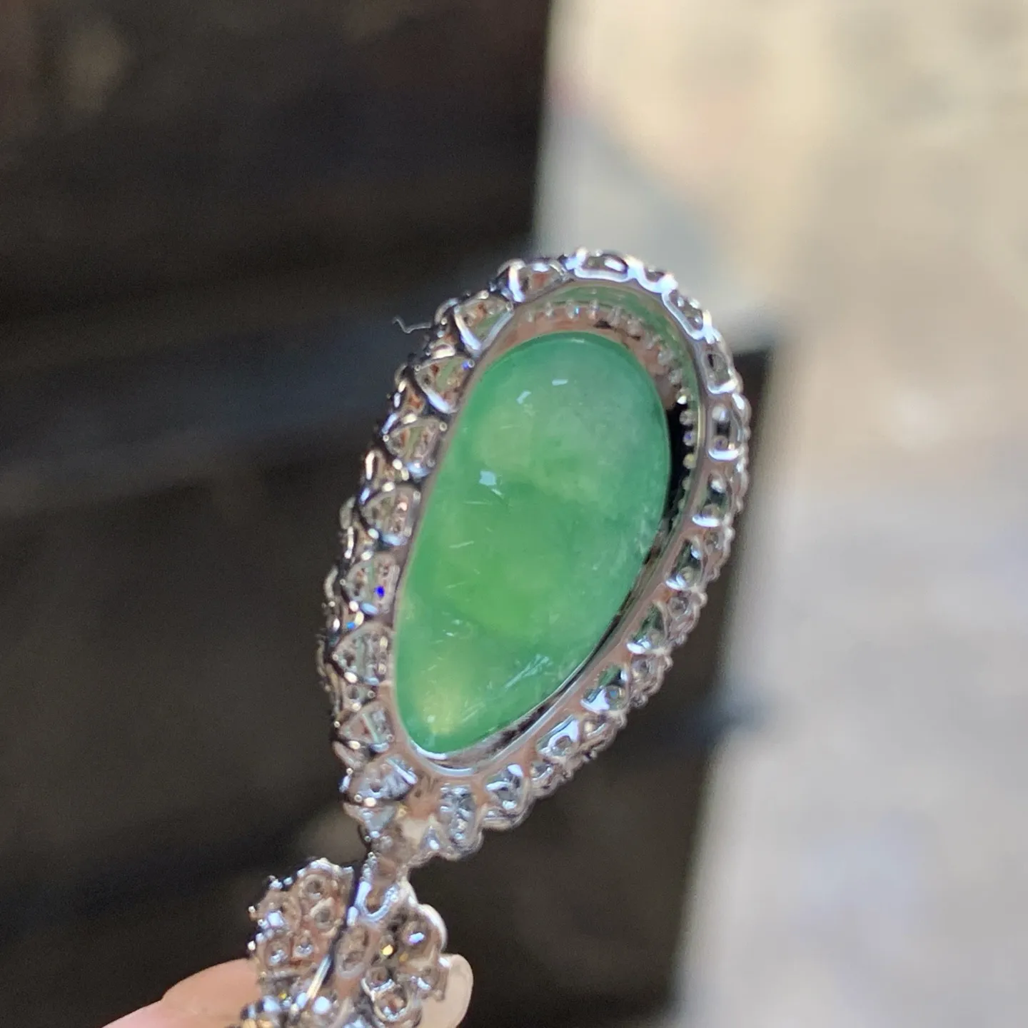 金钻镶嵌冰晴绿豆子^_^清新