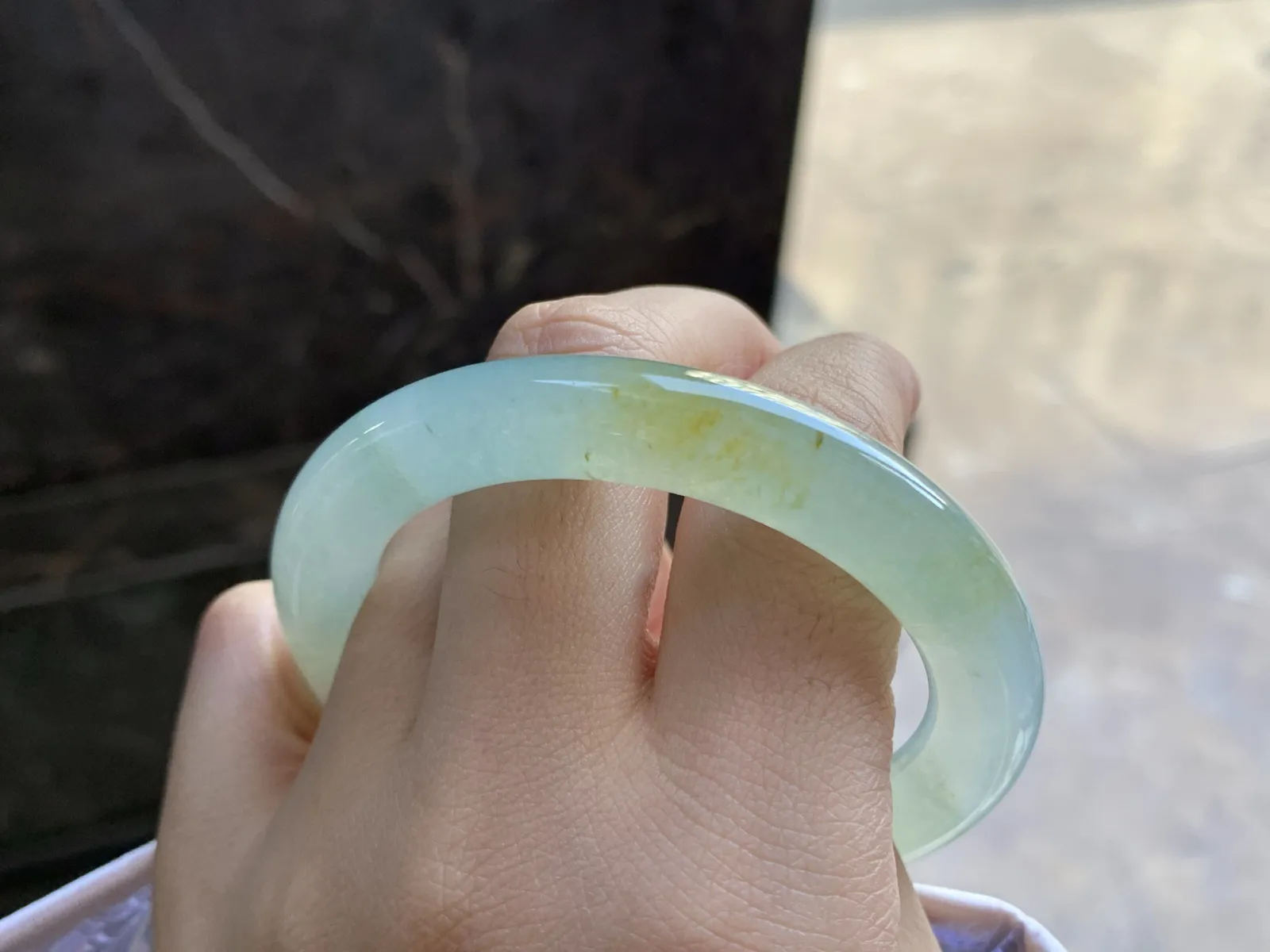 52-9.7

冰黄圆条手镯^_^冰透 清新