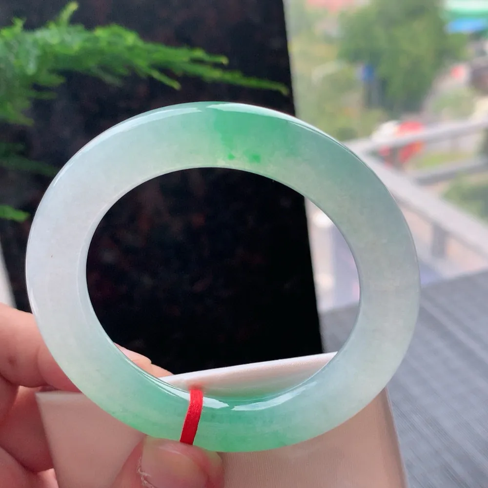 圆条高冰阳绿 天然棉线 尺寸:53.7/11 种色俱佳