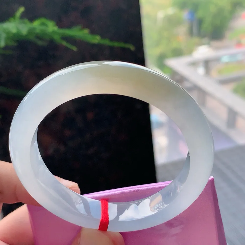 正圈冰玻黄翡 微棉纹 尺寸:55.4/11.6/8.2 种色俱佳