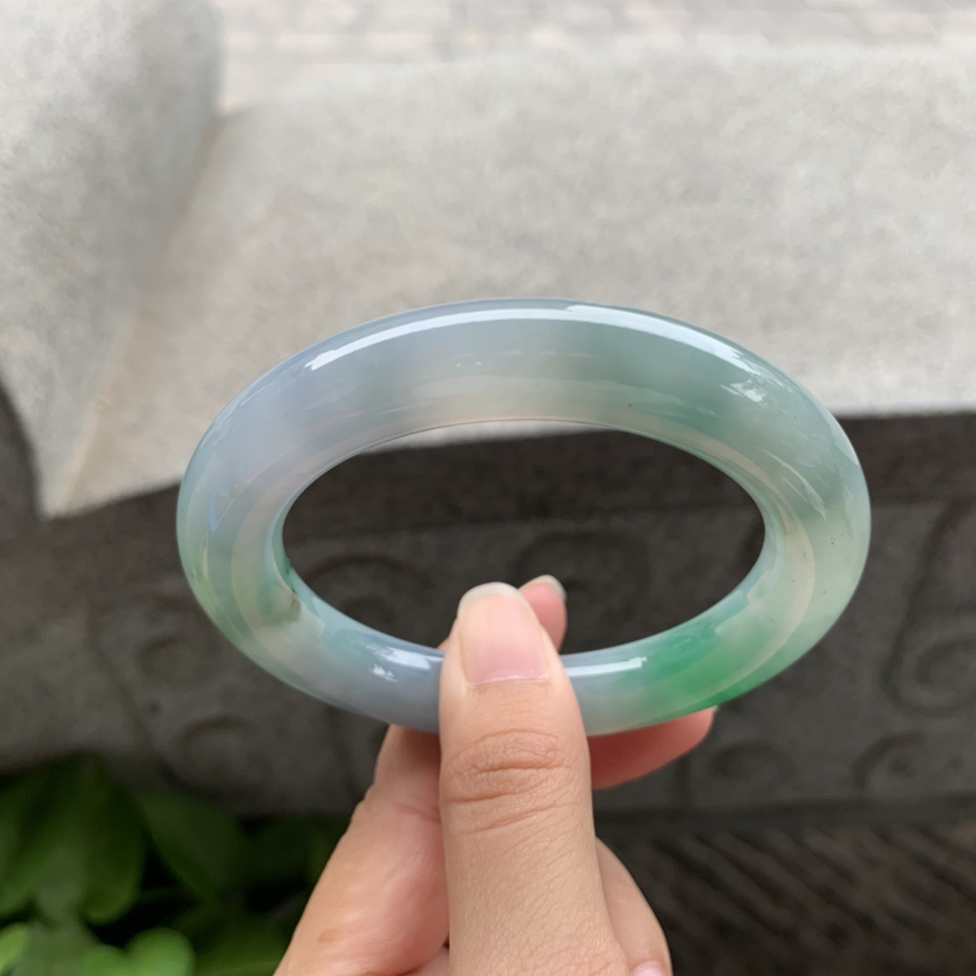 圈口 55.6-10.9  【冰春彩圆条手镯】 圆条55 56可戴