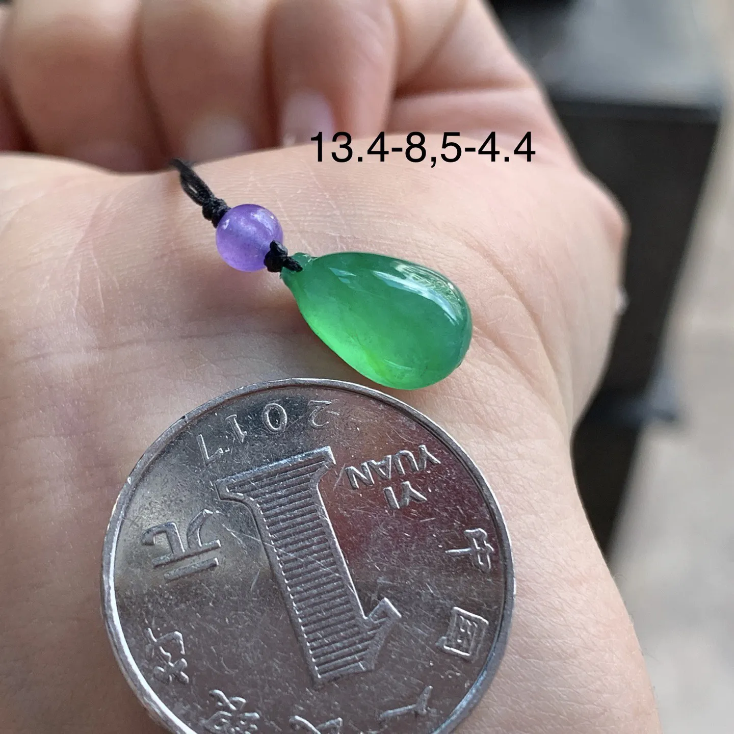 冰绿水滴裸石^_^冰透