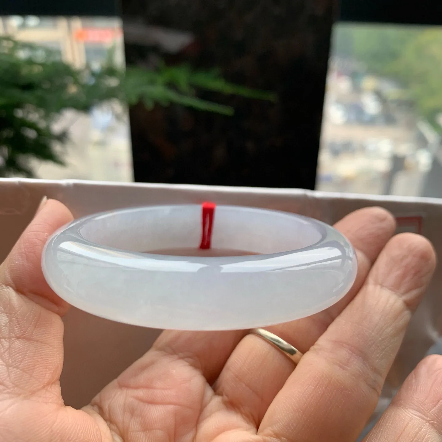 正圈高冰白月光 无瑕 尺寸:53.5/12.5/8.4