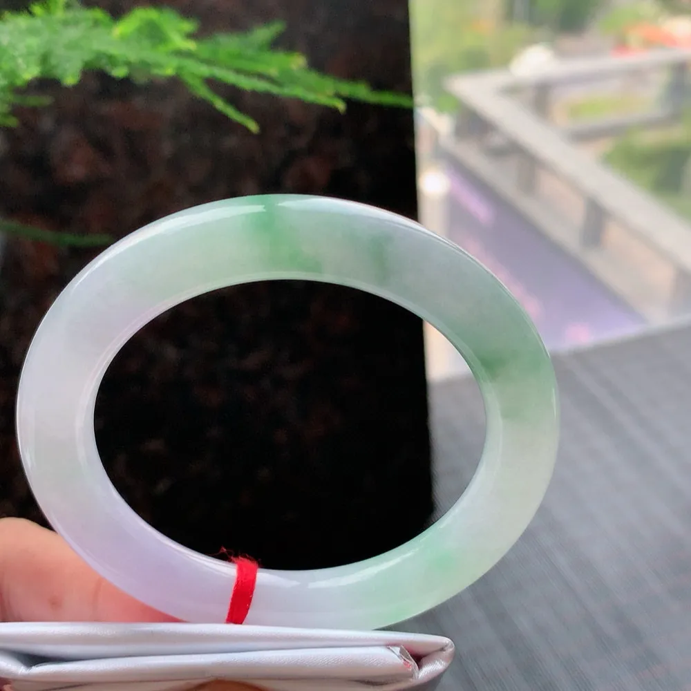 圆条冰春彩 无瑕 尺寸:55.1/10.1 种色俱佳