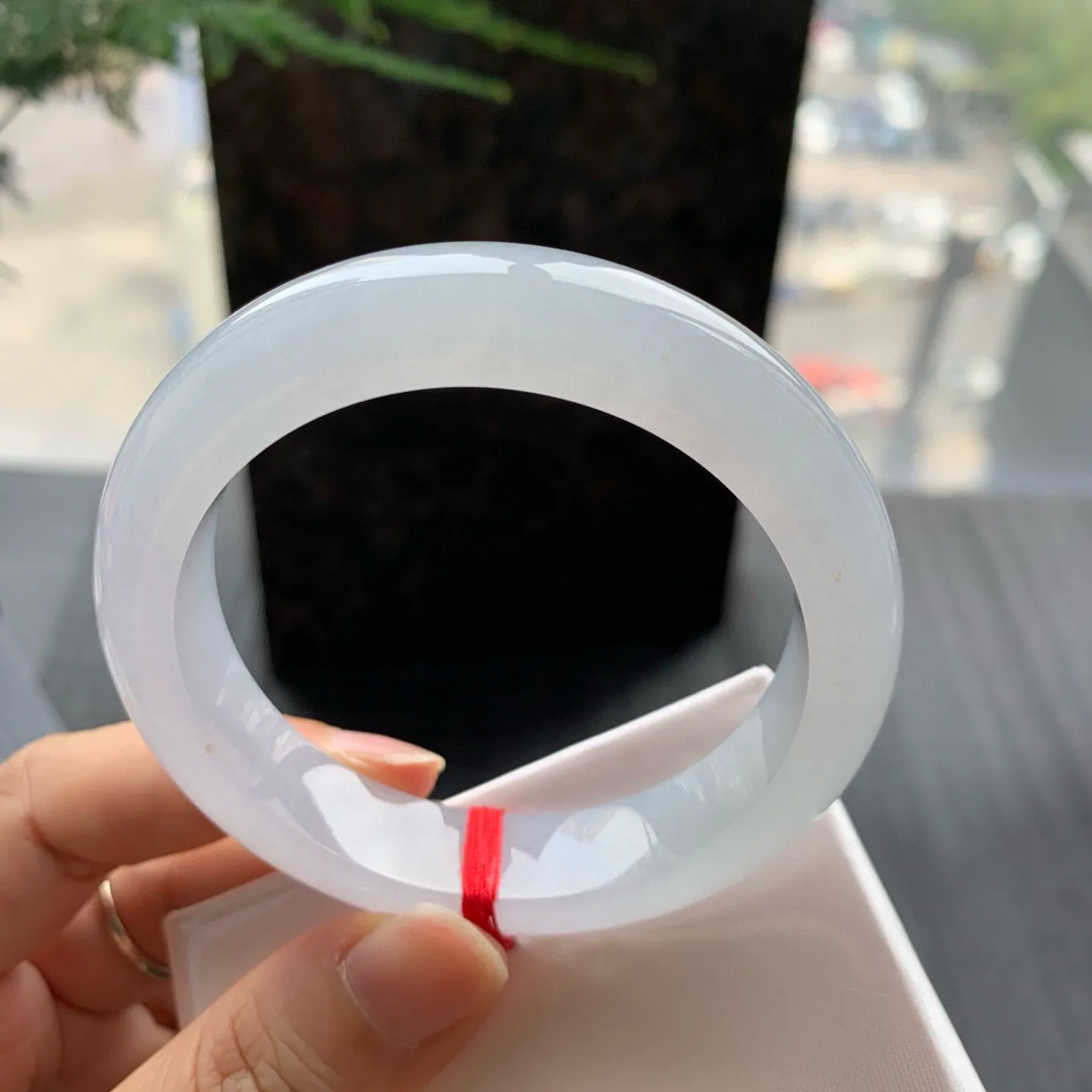 正圈高冰白月光 无瑕 尺寸:53.5/12.5/8.4