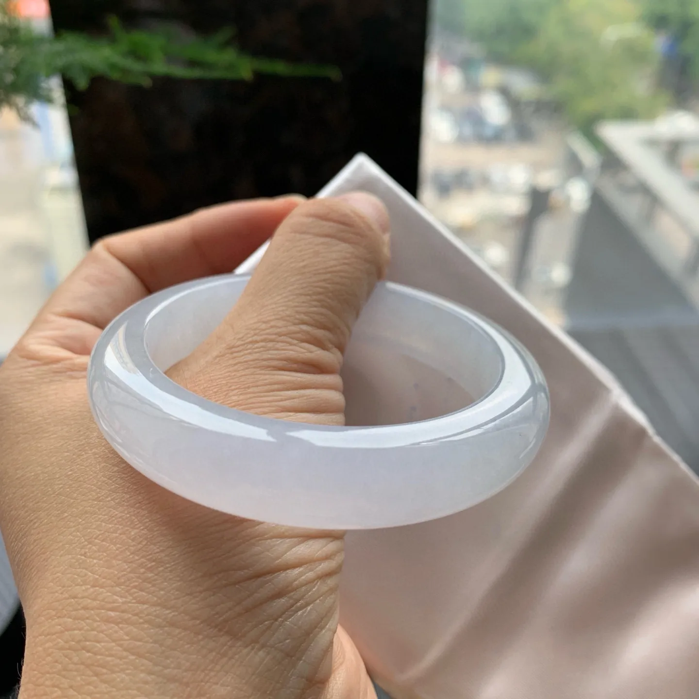 正圈高冰白月光 无瑕 尺寸:53.5/12.5/8.4