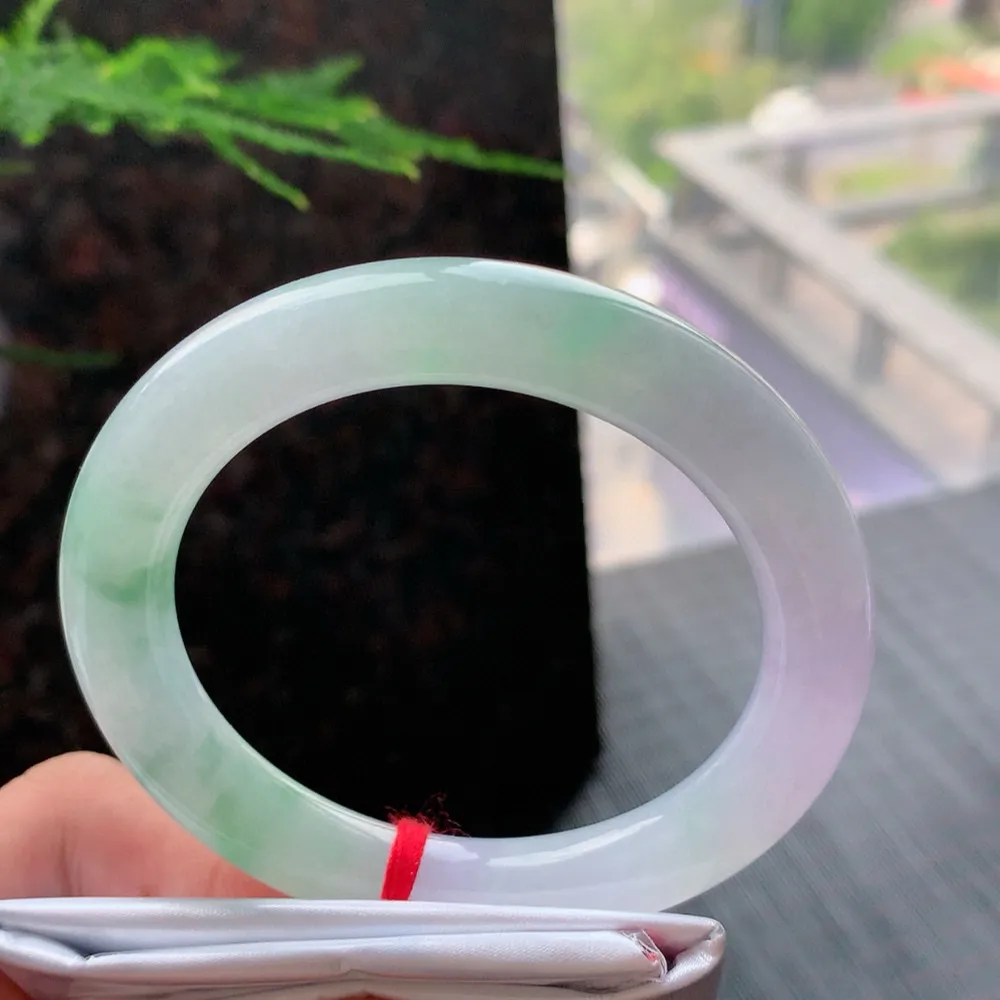 圆条冰春彩 无瑕 尺寸:55.1/10.1 种色俱佳