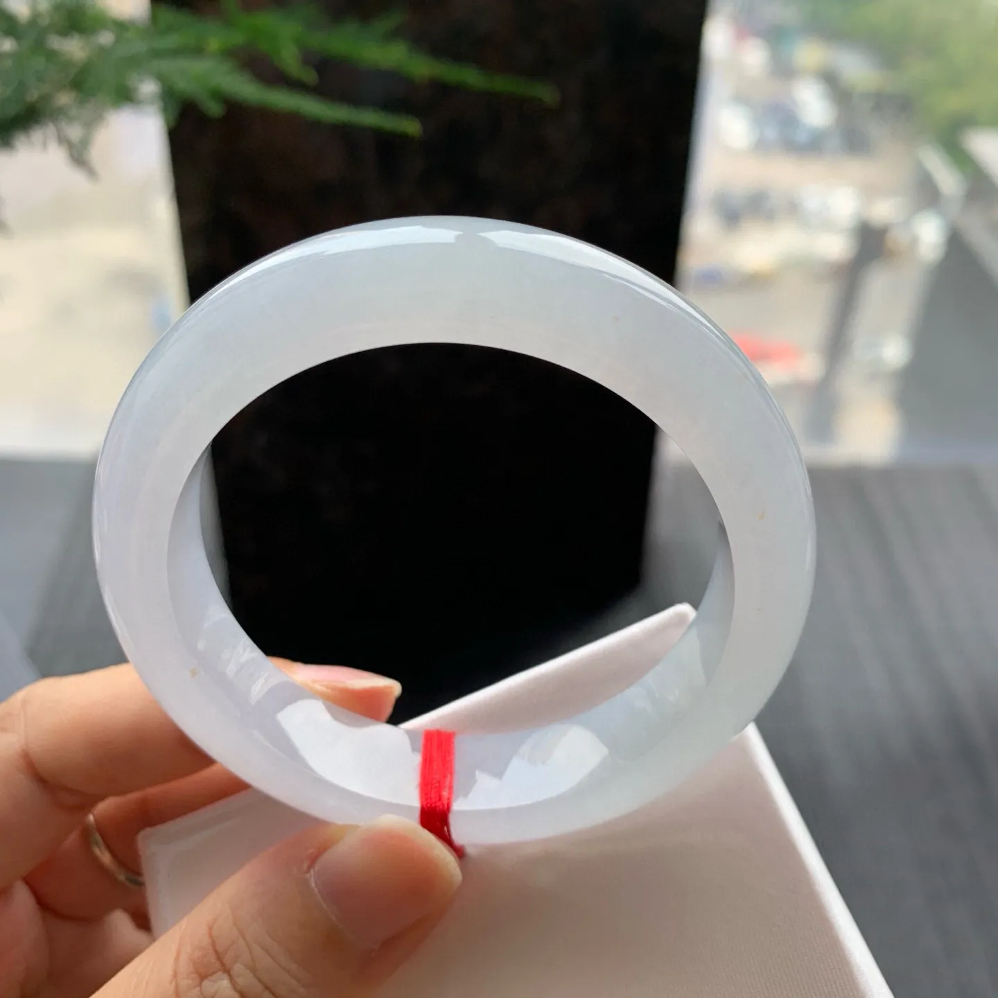 正圈高冰白月光 无瑕 尺寸:53.5/12.5/8.4