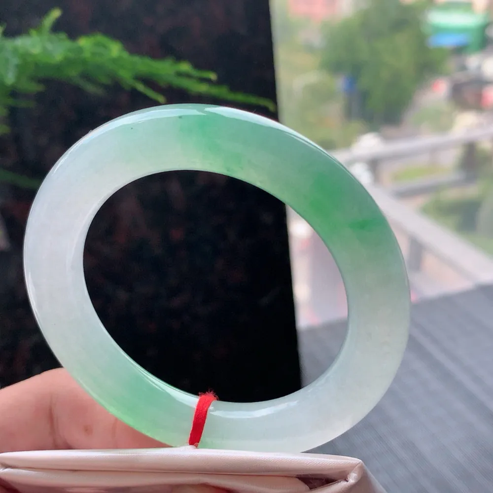 圆条高冰阳绿 天然棉线 尺寸:53.7/11 种色俱佳