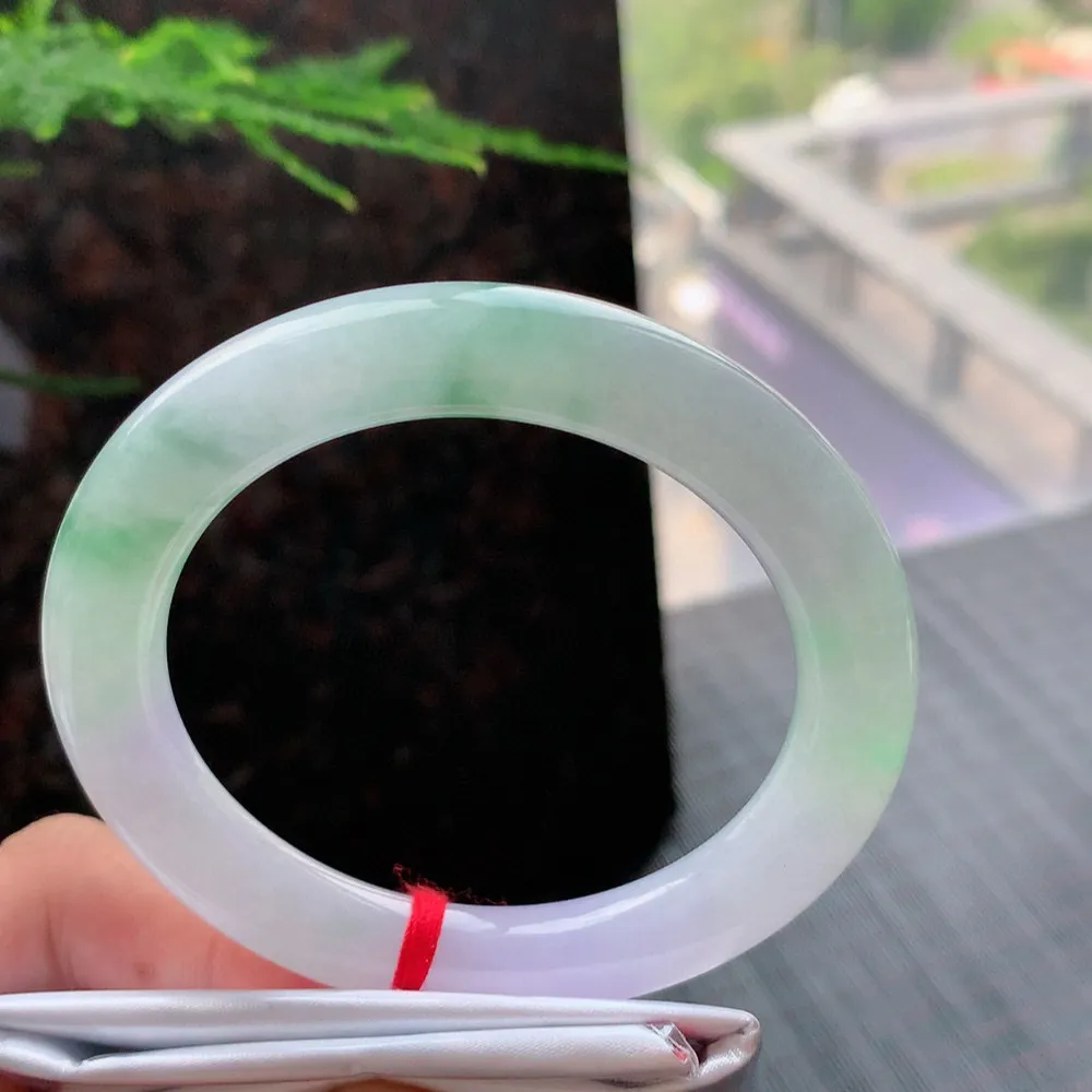 圆条冰春彩 无瑕 尺寸:55.1/10.1 种色俱佳