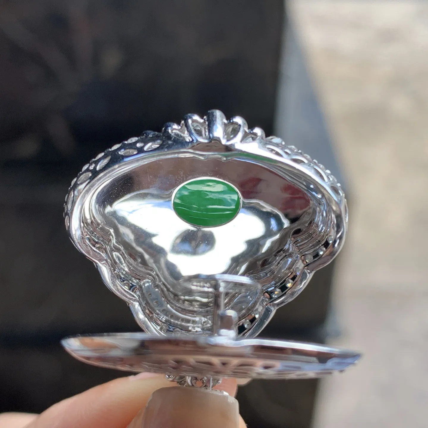 金钻镶嵌冰绿佛公^_^种水足色阳