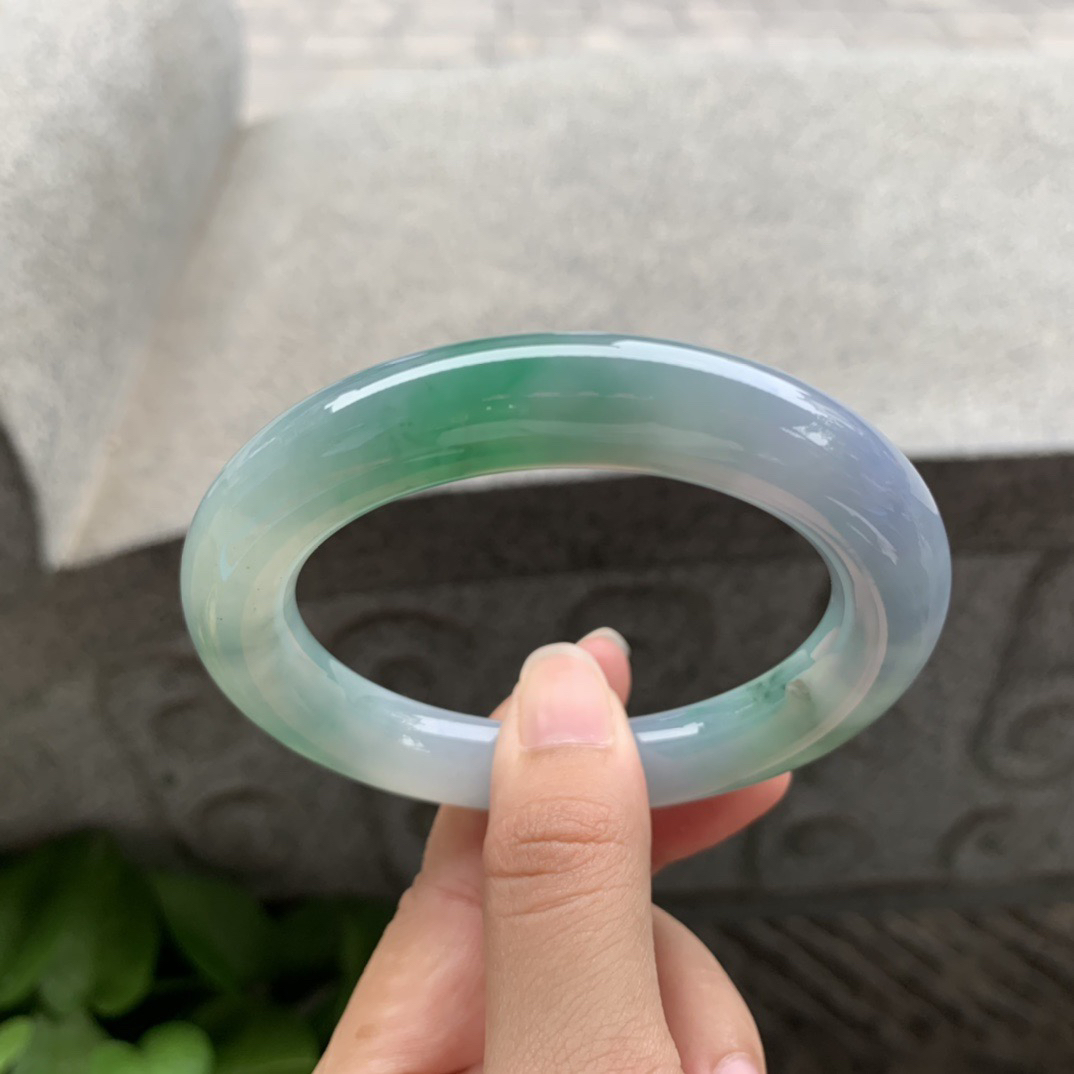 圈口 55.6-10.9  【冰春彩圆条手镯】 圆条55 56可戴