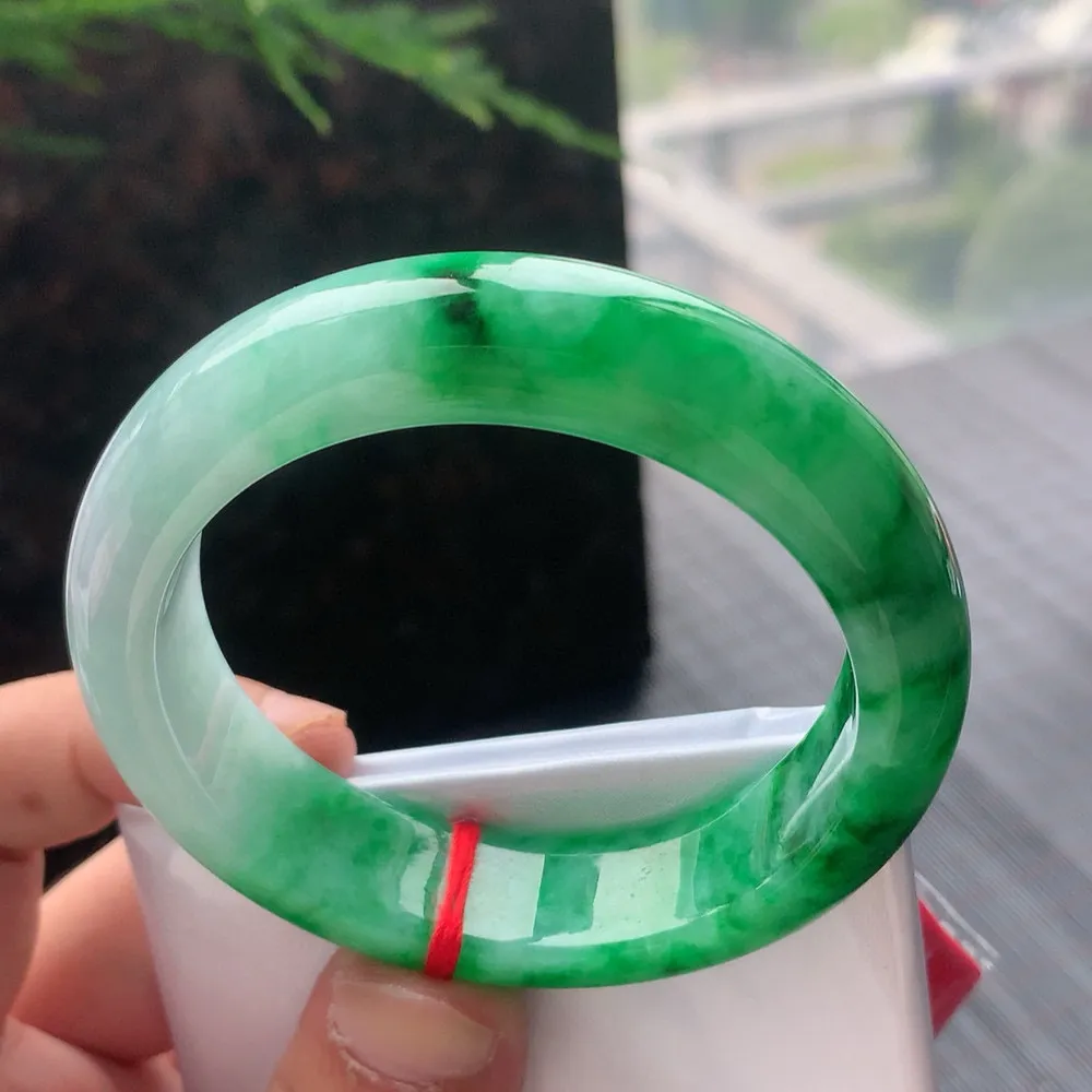 正圈冰糯辣绿 无瑕 尺寸:55.4/14.2/8.7色好