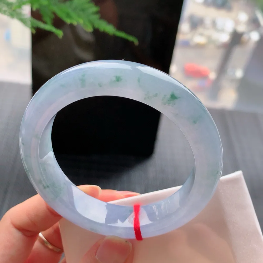 正圈高冰紫飘花 无瑕 尺寸:56.6/13.1/9.5 种色俱佳🥰🥰