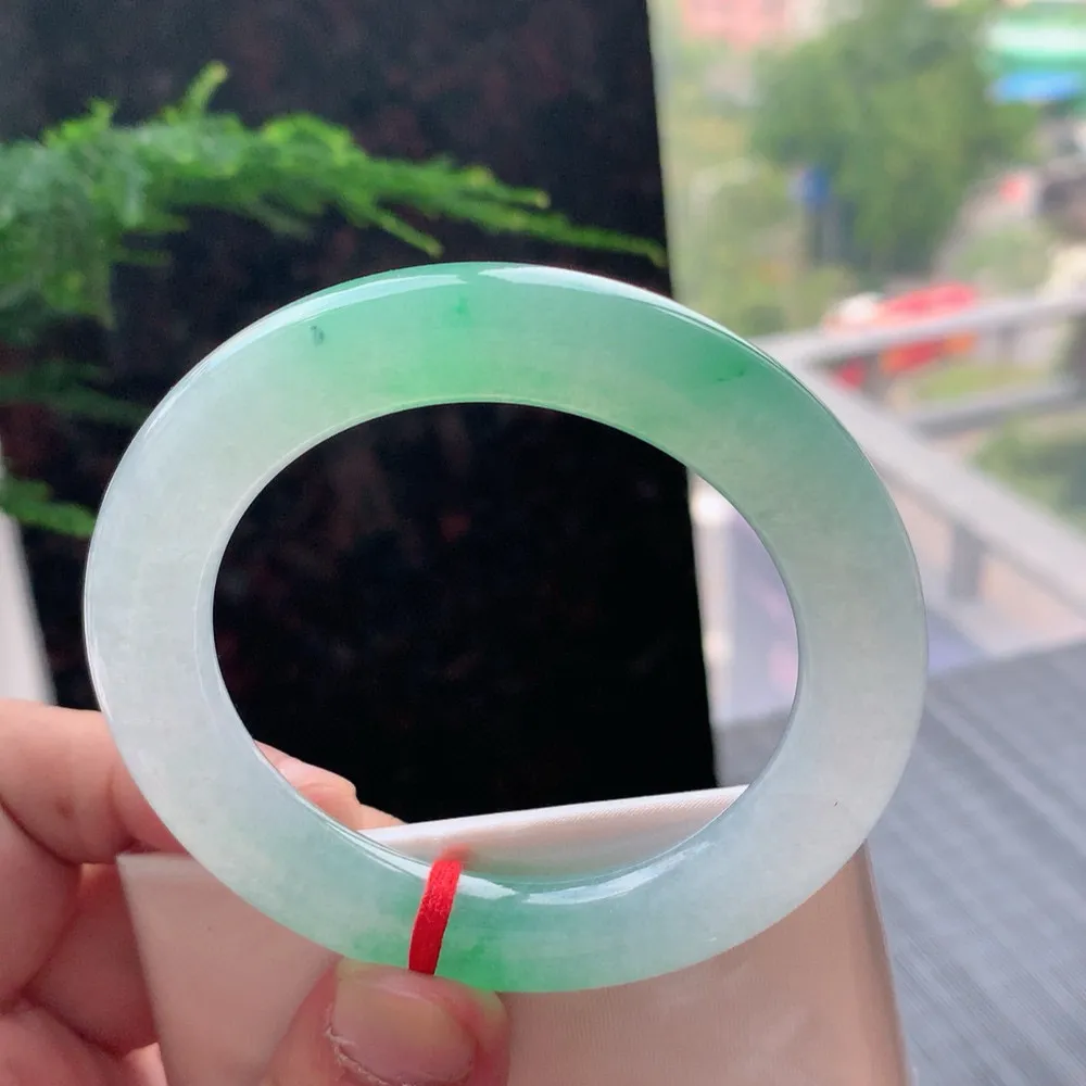 圆条高冰阳绿 天然棉线 尺寸:53.7/11 种色俱佳