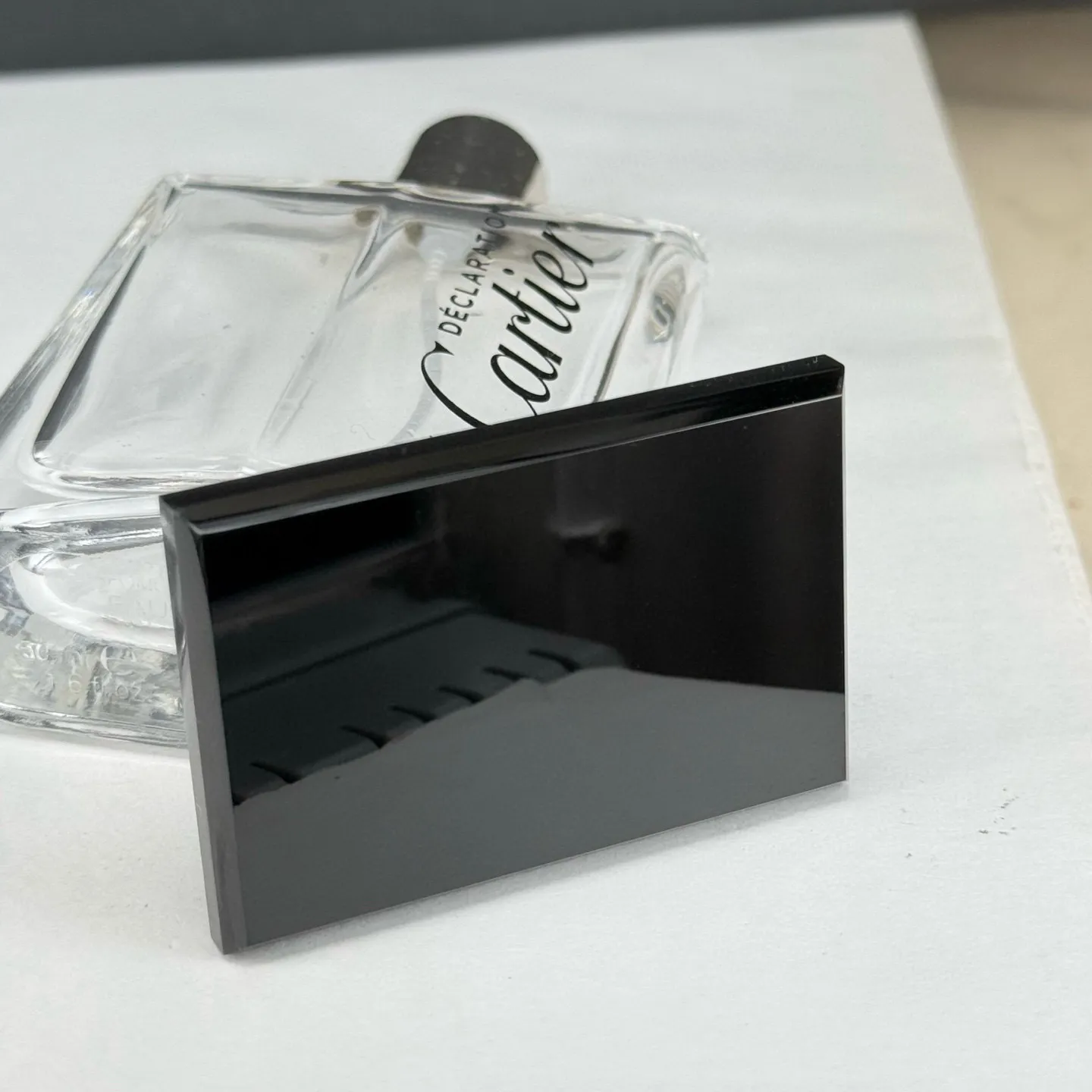 精品墨翠无事牌 种好色正 黑度极好 打灯通透 油性十足 尺寸57.7