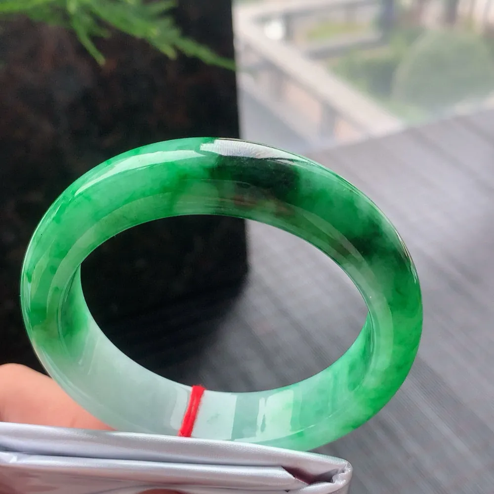 正圈冰糯辣绿 无瑕 尺寸:55.4/14.2/8.7色好