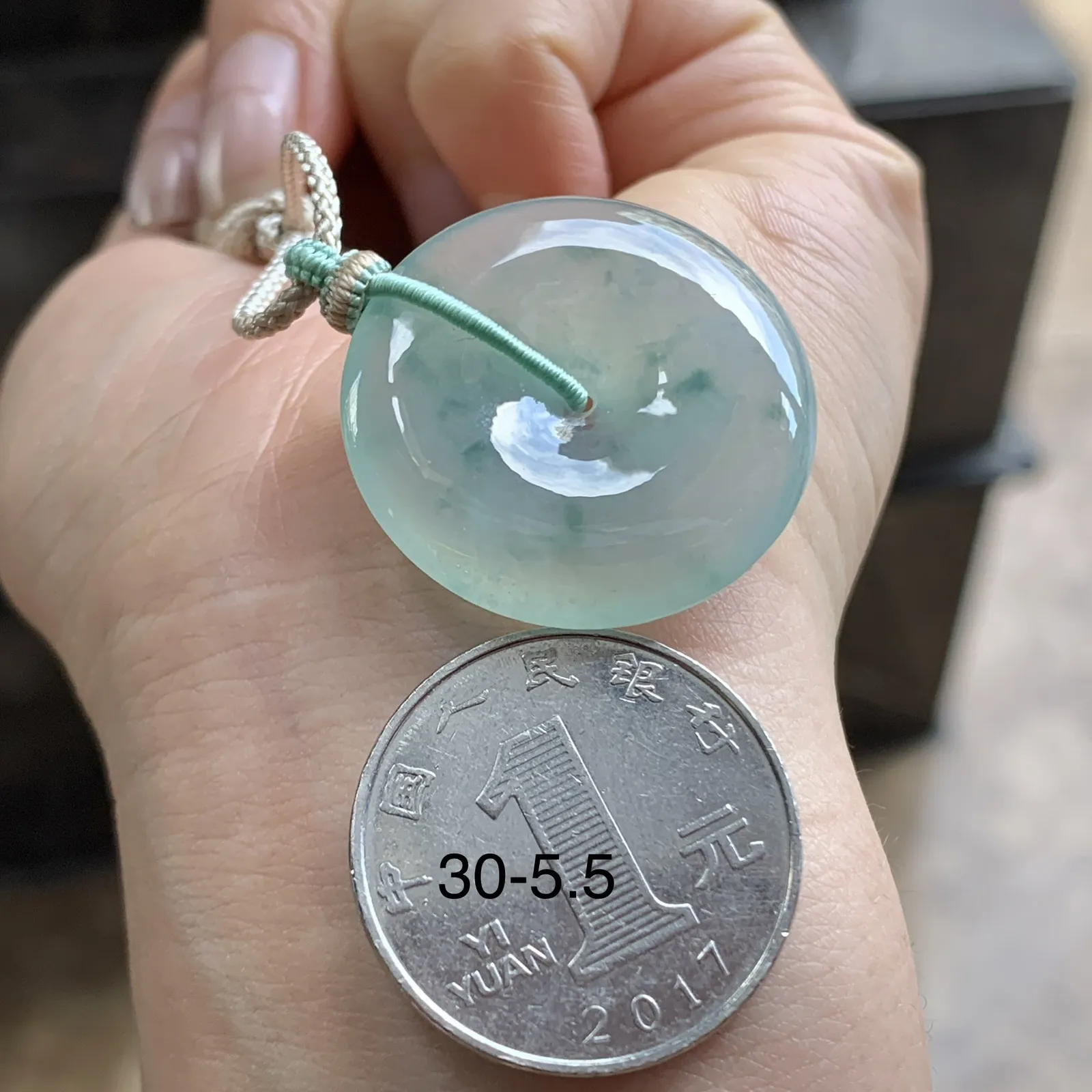 蓝花平安扣^_^飘花灵韵