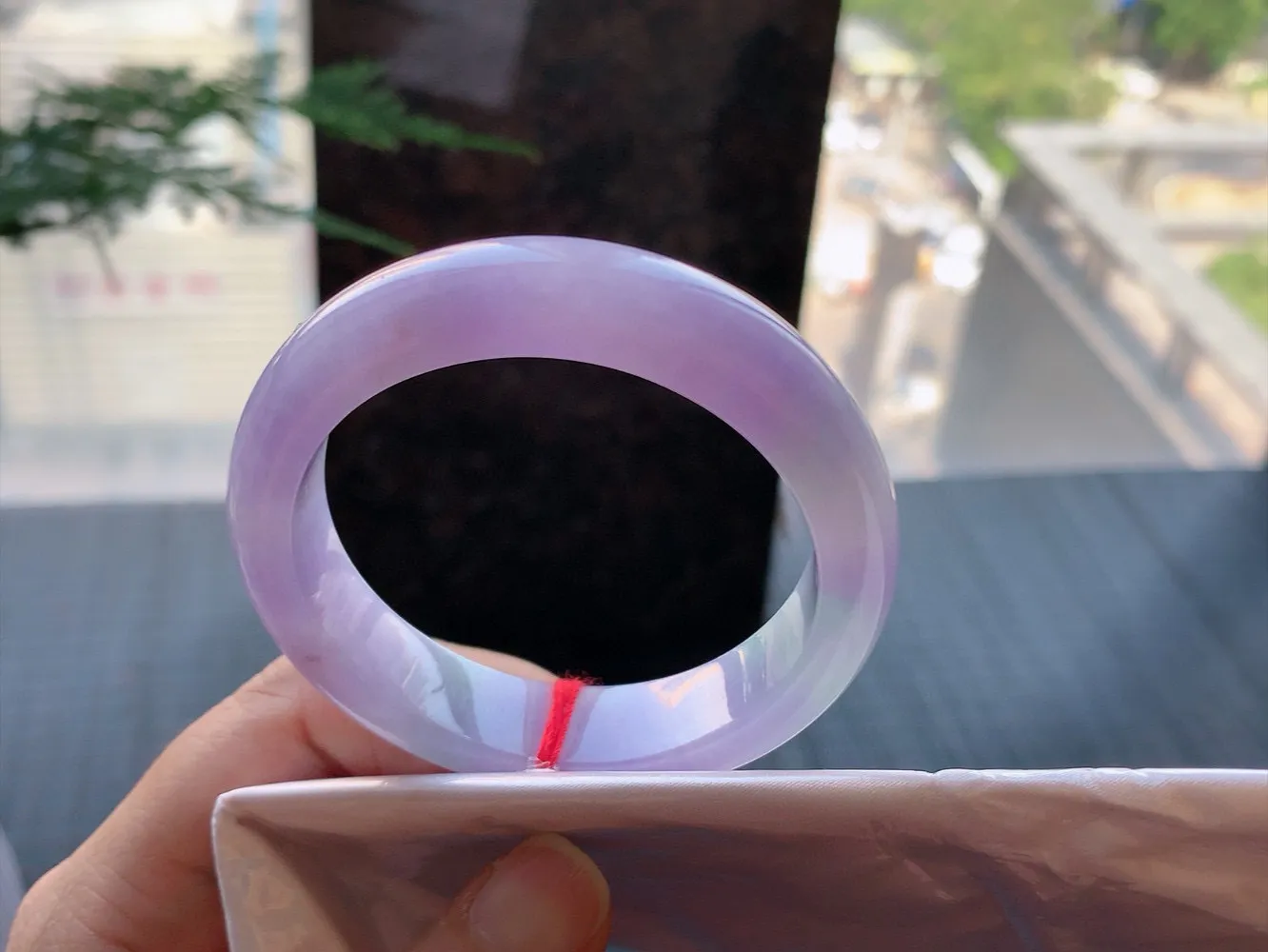 正圈满色春彩 微细纹 尺寸:55.4/12.1/9.1 色好