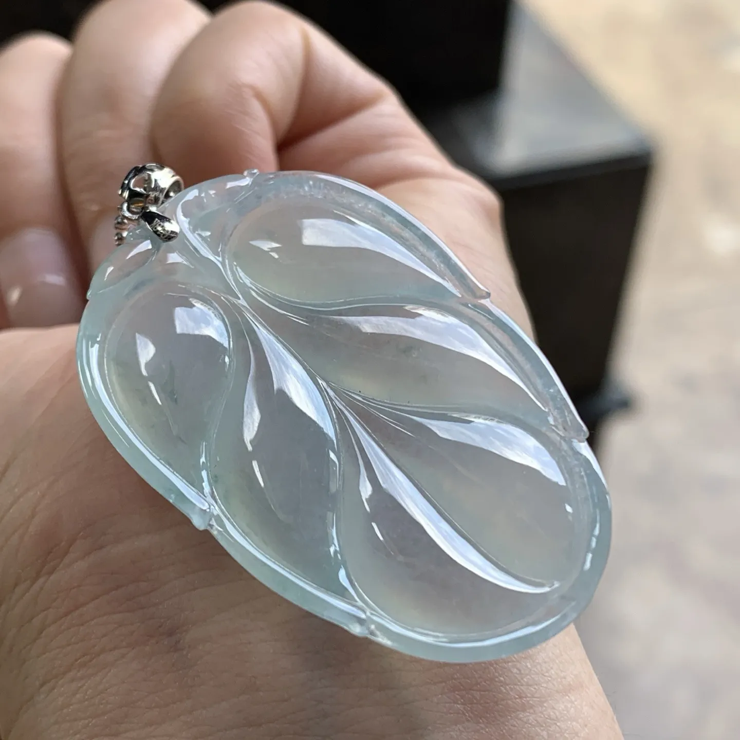 冰种叶子^_^冰透 水润