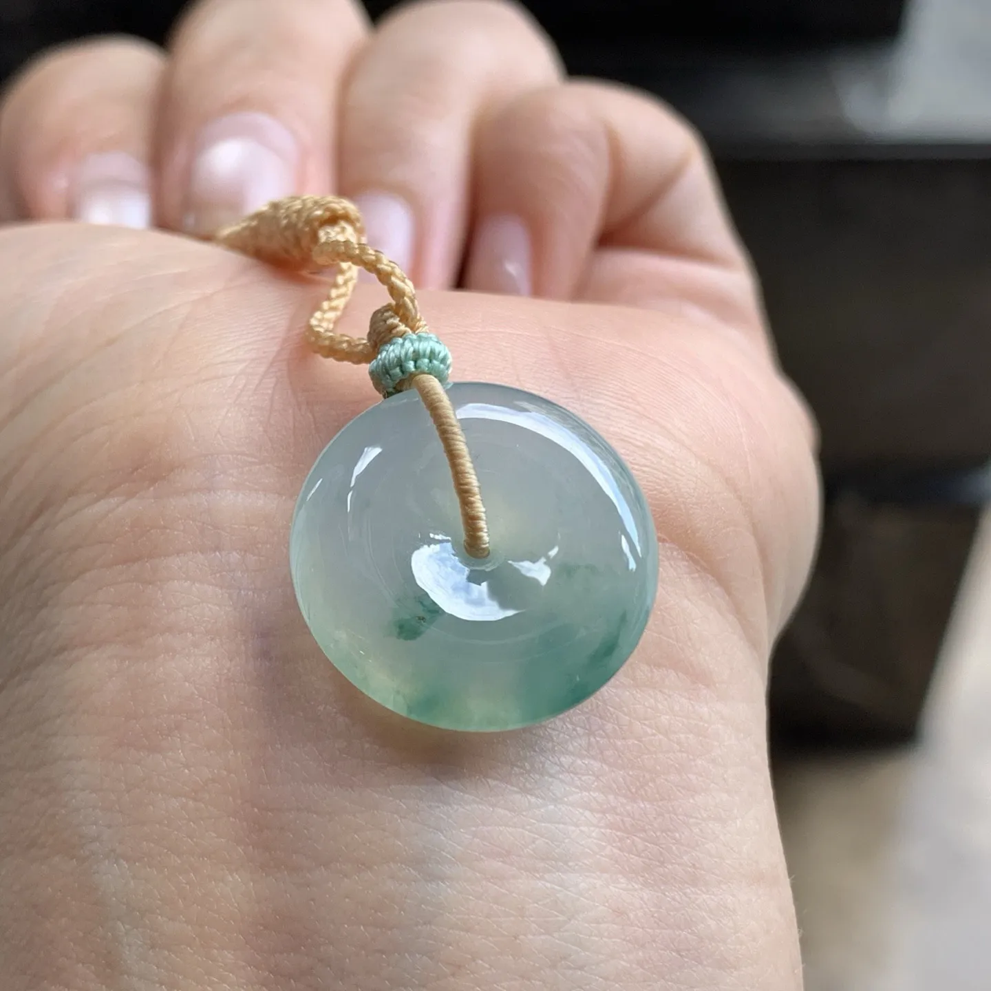 蓝花平安扣^_^飘花灵韵