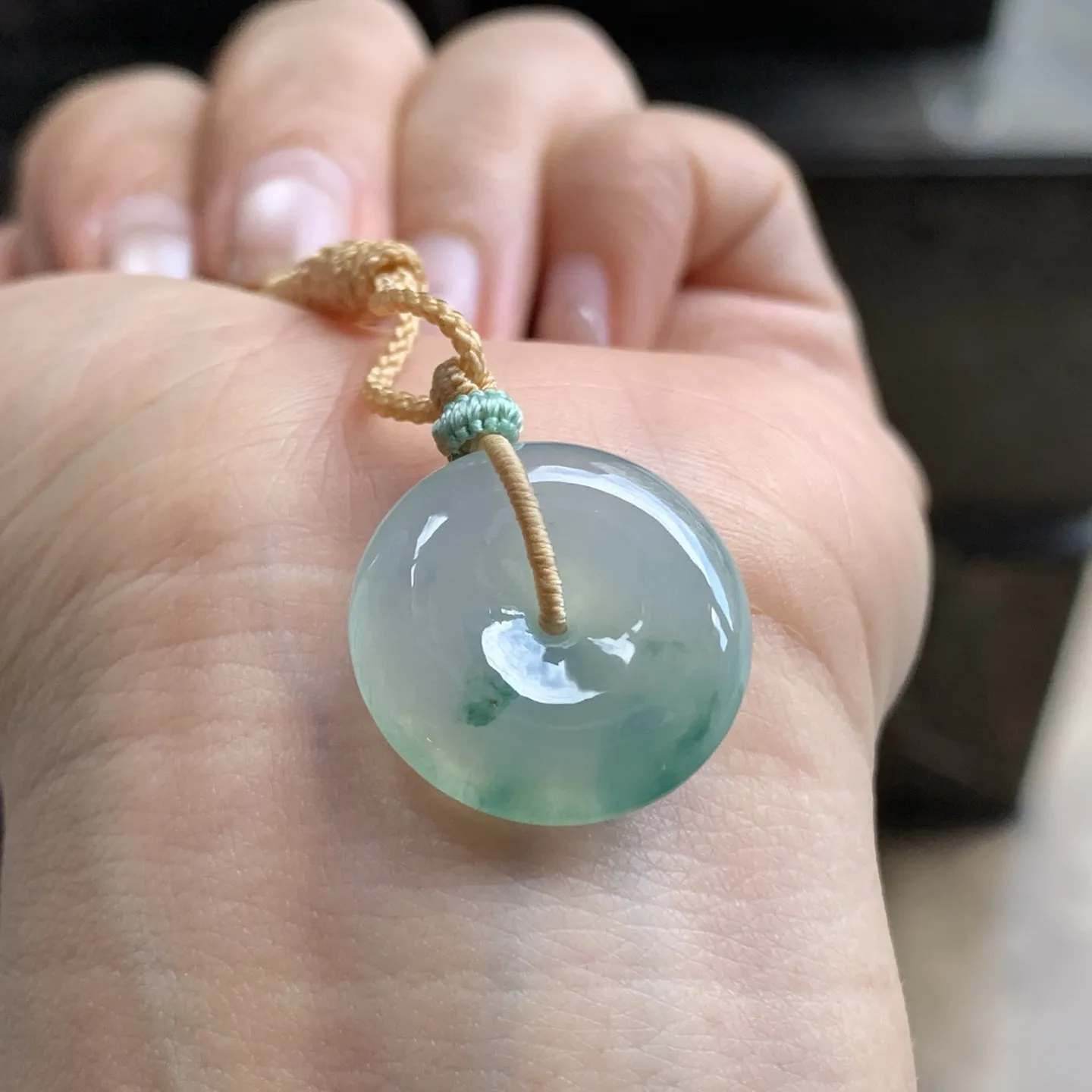 蓝花平安扣^_^飘花灵韵